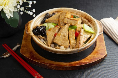 Tofu braisé aux légumes