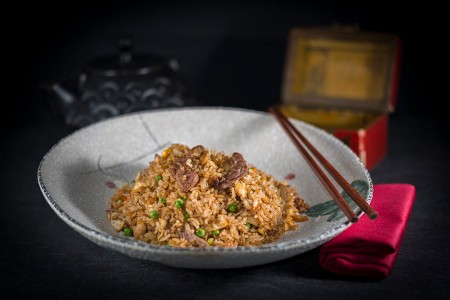 Riz sauté au boeuf