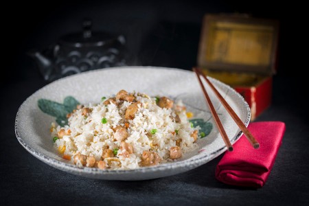 Riz sauté au poulet